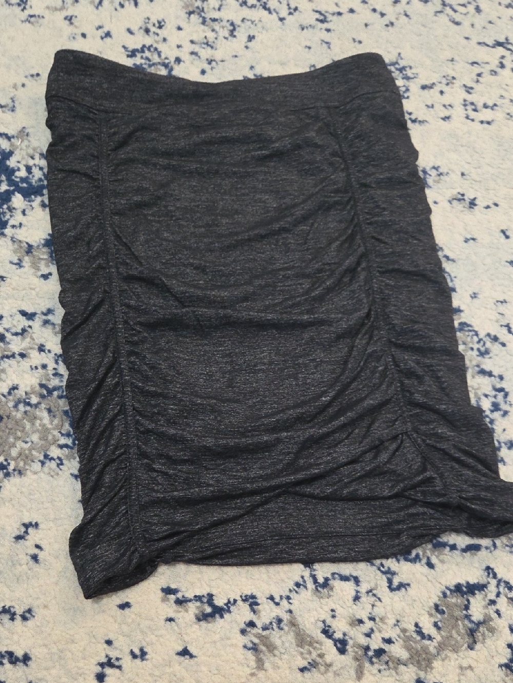Athleta Charcoal Gray Ruched Pencil Skirt